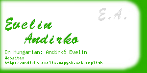 evelin andirko business card
