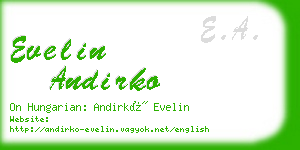 evelin andirko business card